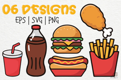 06 Fast Foods SVG Product Image 1