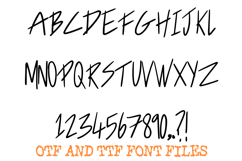 Fast Sketch Handwriting Alphabet Lettering ABC Scribble Font Product Image 2