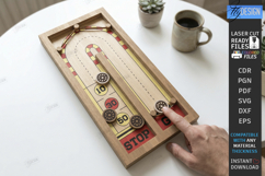 Fast Sling Puck Game Laser Cut | Board Game | Family Games Product Image 1