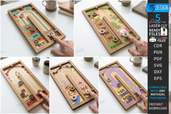Fast Sling Puck Game Laser Cut Bundle | Board Game | Family Product Image 1