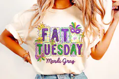 Fat Tuesday PNG, Mardi Gras PNG Sublimation, Fleur De Lis Product Image 2