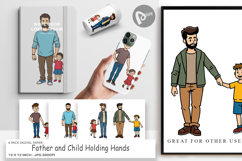 Digital Paper Father and Child Product Image 1