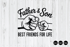 Father and Son Best Friends for Life SVG, Fathers Day SVG Product Image 1