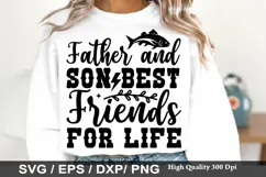 Fishing Dad Shirt SVG Design - Fishing or a buzz i m catchin Product Image 2