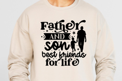Father and son best friends for life SVG, Father&#039;s Day SVG Product Image 1
