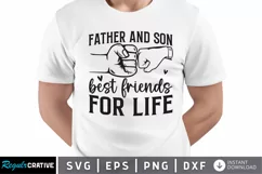 Father and son best friends for SVG, Father's Day SVG Design Product Image 1