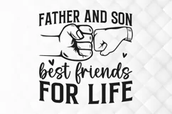 Father and son best friends for SVG, Father's Day SVG Design Product Image 2