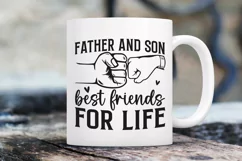 Father and son best friends for SVG, Father's Day SVG Design Product Image 3