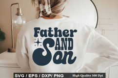 Father And Son SVG - Retro Father's Day Design Product Image 1