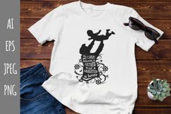 Man Lifting His Child, Father and Daughter Sublimation Product Image 1