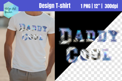 Father day holographic Sublimation | T-shirt PNG Product Image 1