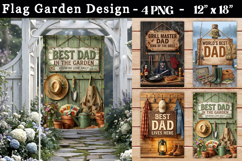 Father Day Flag Garden PNG Product Image 1