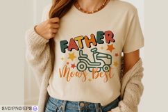 Funny Father Mows Best Father's Day SVG PNG Product Image 3