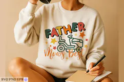 Funny Father Mows Best Father's Day SVG PNG Product Image 4