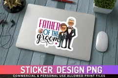Father of the groom Stickers PNG Product Image 1