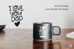 Fathers Day SVG Bundle, Daddy SVG Cut File, Love Dad PNG Product Image 3