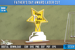 Father&#039;s Day Award Laser Cut Bundle, Father&#039;s Day Medal SVG Product Image 12