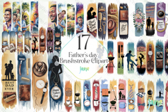 Father’s Day Brushstroke Clipart Product Image 1