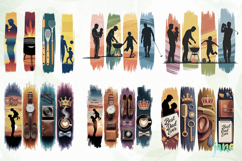 Father’s Day Brushstroke Clipart Product Image 7