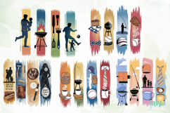 Father’s Day Brushstroke Clipart Product Image 6