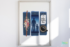 Father’s Day Brushstroke Clipart Product Image 2