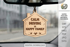 Father's Day Car Charms Bundle Laser Cut. Car Accessory SVG Product Image 10