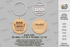 Father's Day Car Charm Laser Cut. Wooden Car Accessory SVG Product Image 2