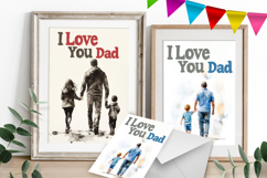 I love you DAD Card|Father&#039;s Day design Card|holiday DAD Product Image 2