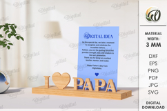 Father&#039;s Day Gift Card Holder Laser Cut. Gift For Dad SVG Product Image 1