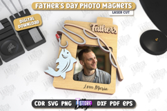 Father’s Day Photo Magnet | Personalized Photo Magnets |Gift Product Image 1