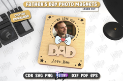 Father&#039;s Day Photo Magnets Laser Cut Bundle,Gift For Dad SVG Product Image 12