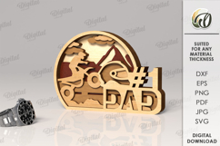 Father&#039;s Day Layered Decor Laser Cut. Gift For Dad SVG Product Image 1