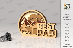 Father&#039;s Day Layered Decor Bundle Laser Cut. Gift For Dad Product Image 18