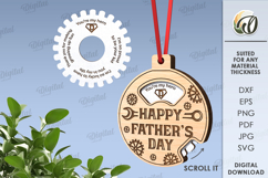 Father’s Day Ornament Bundle Laser Cut. Gift For Dad SVG Product Image 3