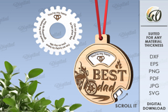 Father’s Day Ornament Bundle Laser Cut. Gift For Dad SVG Product Image 6