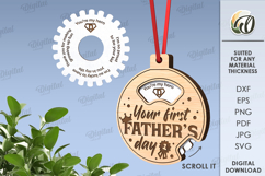 Father’s Day Ornament Bundle Laser Cut. Gift For Dad SVG Product Image 7