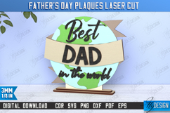 Father&#039;s Day Plaques Laser Cut Bundle, Father&#039;s Day Decor Product Image 3
