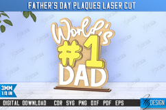 Father&#039;s Day Plaques Laser Cut Bundle, Father&#039;s Day Decor Product Image 6