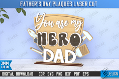 Father&#039;s Day Plaques Laser Cut Bundle, Father&#039;s Day Decor Product Image 8