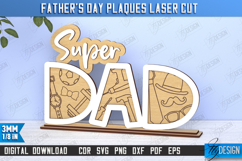 Father&#039;s Day Plaques Laser Cut Bundle, Father&#039;s Day Decor Product Image 9