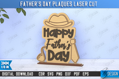 Father&#039;s Day Plaques Laser Cut Bundle, Father&#039;s Day Decor Product Image 11