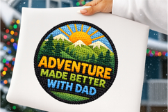 Father's Day PNG, Faux Yarn Dad PNG, Best Dad Ever PNG, Dad Product Image 6