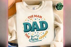 Father's Day PNG, Faux Yarn Dad PNG, Best Dad Ever PNG, Dad Product Image 4