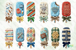 Father's Day Popsicles Trio Clipart Product Image 3