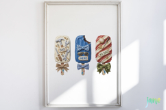 Father's Day Popsicles Trio Clipart Product Image 2