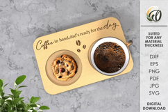 Father&#039;s day serving tray Laser Cut. Wooden Serving Tray SVG Product Image 1