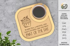 Father&#039;s day serving tray Laser Cut. Wooden Serving Tray SVG Product Image 1