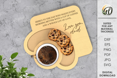 Father&#039;s day serving tray Laser Cut. Wooden Serving Tray SVG Product Image 1
