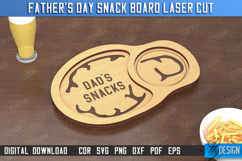 Father&#039;s Day Snack Boards Laser Cut Bundle, Coaster Tray SVG Product Image 12