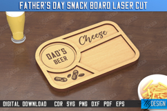 Father&#039;s Day Snack Boards Laser Cut Bundle, Coaster Tray SVG Product Image 7